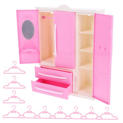 MILISTEN Mini Kleiderbügel für Puppen Teiliges mit Miniatur Kleiderständer zur Aufbewahrung von Puppenoutfits für Kreative DIY Projekte und Puppenhaus Dekoration von Milisten