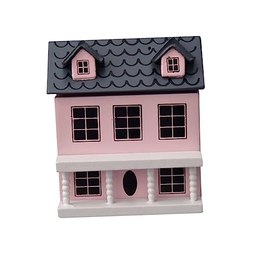 MILISTEN Mini- Miniaturhaus Miniature House Mini-Villen Mikrolandschaftsornament Holzspielzeug für Kinder Kindermöbel - - Holzhaus hölzern Modell Ornamente Zubehör 3D Suite von Milisten