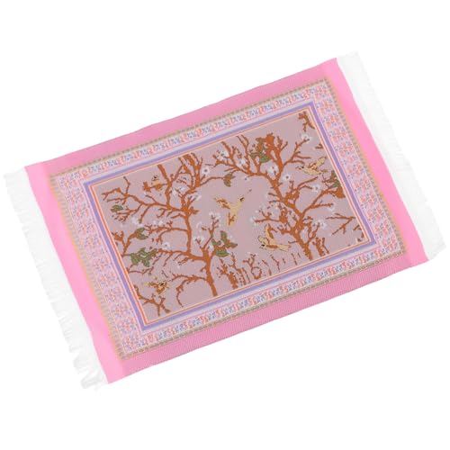 MILISTEN Mini-Teppich Fell für Bereich Teppich Teppich teppiche Mini-Hausschmuck Vintage-Teppich Spielhaus Teppichdekor Kleiner Hausteppich Puppenhaus-Teppich Polyester Rosa MILISTEN Mini-Teppich Fell für Bereich Teppich Teppich teppiche Mini-Hausschmuck Vintage-Teppich Spielhaus Teppichdekor Kleiner Hausteppich Puppenhaus-Teppich Polyester Rosa von Milisten