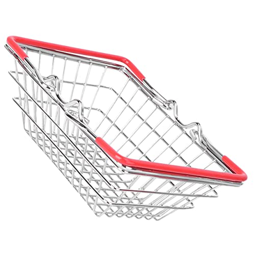 MILISTEN Mini Tragbarer Make -up -Korb Korb Gewebte Einkaufskorb Tragbar -nahrungsmittelkorb Toy Grocery Korb Mini Einfach Einkaufskorb Klein Mini-Marke Mit Gummi von Milisten