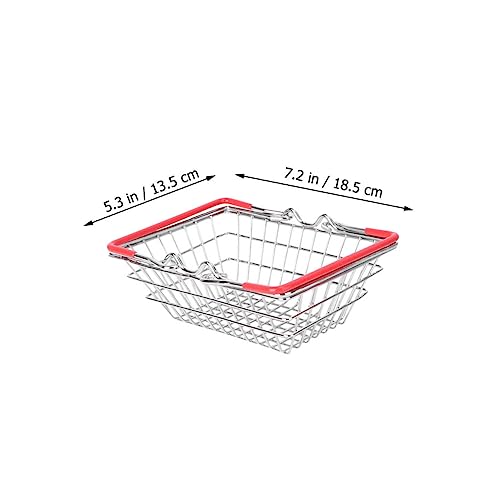 MILISTEN Mini Tragbarer Make -up -korb Mini Körbe Klein Schreibtisch Weiden Miniatur Schlank Korb Deko Aufbewahrungskörbe Einkaufskorb Minikorb Mit Griff Kleiner Drahtkorb Rostfreier Stahl MILISTEN Mini Tragbarer Make -up -korb Mini Körbe Klein Schreibtisch Weiden Miniatur Schlank Korb Deko Aufbewahrungskörbe Einkaufskorb Minikorb Mit Griff Kleiner Drahtkorb Rostfreier Stahl von Milisten