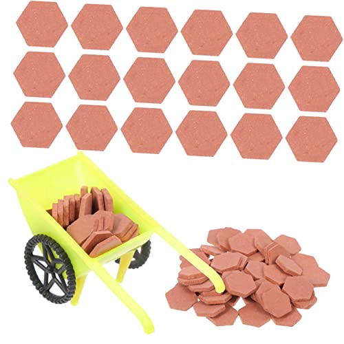MILISTEN Mini Ziegelsteine Bauklötze für Miniaturhäuser Schubkarre für DIY Modelle und Sandkasten Szenen von Milisten