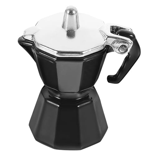 MILISTEN Mini-kaffeekanne Miniaturen Mokka Puppe Klein Kaffee Wasserkocher Zubehör Machen Espresso Szene Miniaturkaffeemaschine Mini-wasserkocher Legierung Schwarz MILISTEN Mini-kaffeekanne Miniaturen Mokka Puppe Klein Kaffee Wasserkocher Zubehör Machen Espresso Szene Miniaturkaffeemaschine Mini-wasserkocher Legierung Schwarz von Milisten