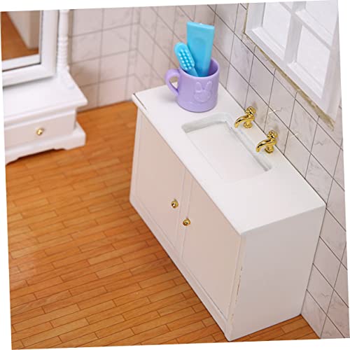 MILISTEN Miniatur Badezimmer Waschbecken mit Schrank DIY Puppenhaus Accessoire Detailliertes Mini Waschbecken Möbel Kleines Ornament für Weißes Puppenhaus Badezimmer Zubehör MILISTEN Miniatur Badezimmer Waschbecken mit Schrank DIY Puppenhaus Accessoire Detailliertes Mini Waschbecken Möbel Kleines Ornament für Weißes Puppenhaus Badezimmer Zubehör von Milisten