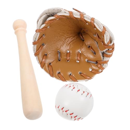 MILISTEN Miniatur Baseball Teiliges Dekorationskit für Mini Häuser Realistische Nachbildung von Schläger Handschuh und Ball für Kreative Wohnaccessoires MILISTEN Miniatur Baseball Teiliges Dekorationskit für Mini Häuser Realistische Nachbildung von Schläger Handschuh und Ball für Kreative Wohnaccessoires von Milisten
