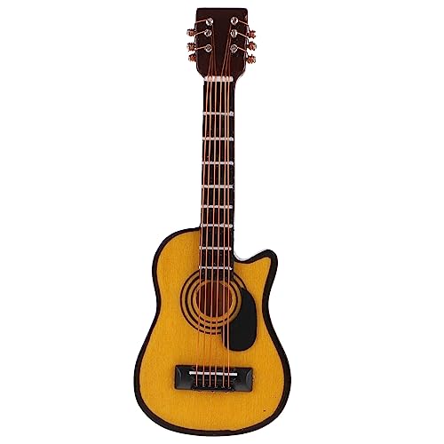 MILISTEN Miniatur Gitarre Dekoration aus DIY Mini Haus Zubehör Stilvolles Gitarrenmodell für Puppenhaus Einzigartige Möbel Accessoire Mini Deko für Kreative Projekte von Milisten