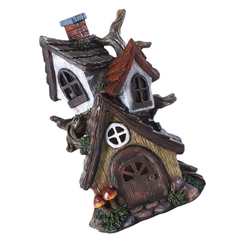 MILISTEN Miniatur Haus Dekoration aus Harz Kreatives Garten Ornament für Bonsai und Mikro Landschaften für und Außendekoration Langlebig und Farbenfroh Perfekter für Balkon und Garten von Milisten