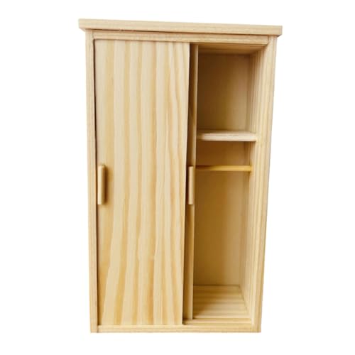 Milisten Miniatur Kleiderschrank Aus Holz Vintage Puppenmöbel Für Puppenhaus Spielzeug Kleiderschrank in Leichtem Gelb Für Kreatives Spielen Und Organisation Milisten Miniatur Kleiderschrank Aus Holz Vintage Puppenmöbel Für Puppenhaus Spielzeug Kleiderschrank in Leichtem Gelb Für Kreatives Spielen Und Organisation von Milisten
