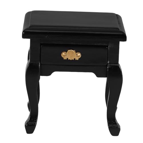 MILISTEN Miniatur Holz Nachttisch Retro Bedside Table Miniatur Nachtschrank Puppenhaus Möbel Dekoration Schwarzer Schubladenschrank für Puppenhaus Micro Landschaft Zubehör MILISTEN Miniatur Holz Nachttisch Retro Bedside Table Miniatur Nachtschrank Puppenhaus Möbel Dekoration Schwarzer Schubladenschrank für Puppenhaus Micro Landschaft Zubehör von Milisten