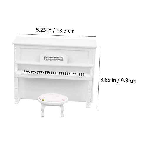 MILISTEN Miniatur Klavier Modell mit Hocker Detailgetreues Puppenhaus Möbel Langlebiges Sicheres Mini DIY für Puppenstuben und Kreative Dekoration MILISTEN Miniatur Klavier Modell mit Hocker Detailgetreues Puppenhaus Möbel Langlebiges Sicheres Mini DIY für Puppenstuben und Kreative Dekoration von Milisten