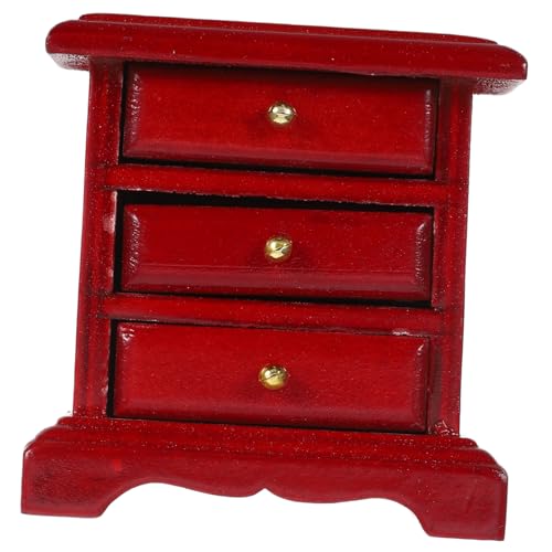MILISTEN Miniatur Puppenhaus Möbel Holz Bett Schubladenschrank Miniaturmöbel mit Glatter Oberfläche Robustes Design als Puppenhaus Zubehör DIY MILISTEN Miniatur Puppenhaus Möbel Holz Bett Schubladenschrank Miniaturmöbel mit Glatter Oberfläche Robustes Design als Puppenhaus Zubehör DIY von Milisten