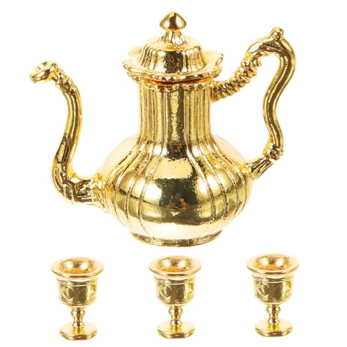 MILISTEN Miniatur Teeservice Set Elegantes Metall Teekannen und Tassenmodell für Puppenhäuser Realistisches Küchenzubehör für Kreative Miniaturszenen Vintage Design Langlebig für DIY MILISTEN Miniatur Teeservice Set Elegantes Metall Teekannen und Tassenmodell für Puppenhäuser Realistisches Küchenzubehör für Kreative Miniaturszenen Vintage Design Langlebig für DIY von Milisten