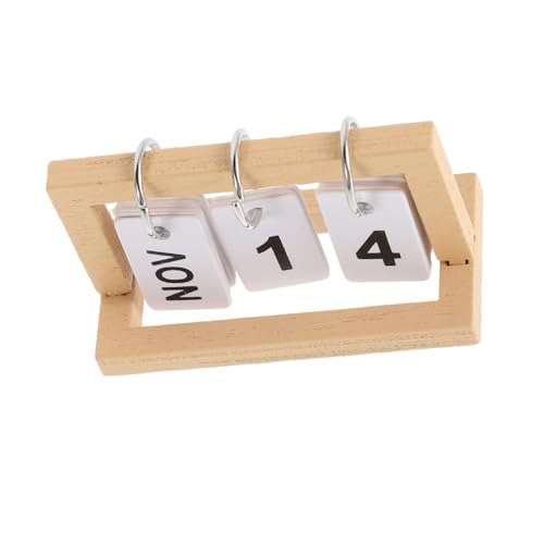 MILISTEN Miniatur-holzkalender Für Puppenhaus, Kleiner Tischkalender, Puppenhaus-Dekoration, Ideal Für Kleine Tischkalender Und Puppenhaus-büro-Dekoration, Beige MILISTEN Miniatur-holzkalender Für Puppenhaus, Kleiner Tischkalender, Puppenhaus-Dekoration, Ideal Für Kleine Tischkalender Und Puppenhaus-büro-Dekoration, Beige von Milisten