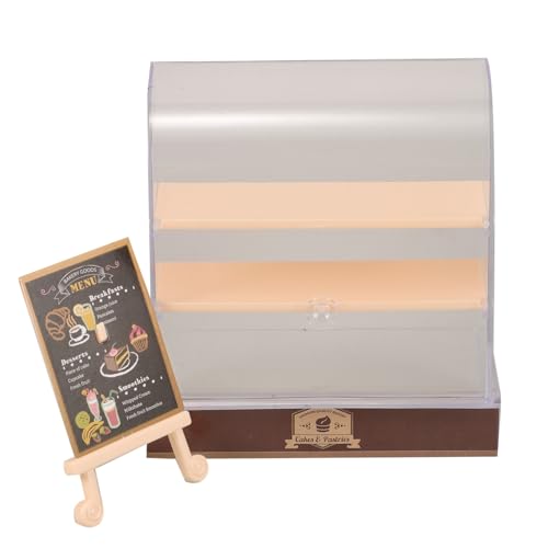 MILISTEN Miniatur-kuchenschrank- Bäckerei Vitrine Bäckerei-vitrine Klarsichtvitrine Für Figuren Miniaturgehäuse Puppenhaus-küche Rock -vitrine -hülle Plastik MILISTEN Miniatur-kuchenschrank- Bäckerei Vitrine Bäckerei-vitrine Klarsichtvitrine Für Figuren Miniaturgehäuse Puppenhaus-küche Rock -vitrine -hülle Plastik von Milisten