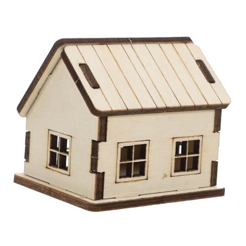 MILISTEN Miniaturhaus DIY Puppenhaus Miniaturbaukasten DIY-Modellhaus basteln für holzspielzeug Puppenhausbauzubehör unfertiges Holzhaus Hausmodell Miniaturbausätze hölzern Khaki MILISTEN Miniaturhaus DIY Puppenhaus Miniaturbaukasten DIY-Modellhaus basteln für holzspielzeug Puppenhausbauzubehör unfertiges Holzhaus Hausmodell Miniaturbausätze hölzern Khaki von Milisten