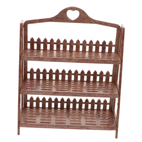 MILISTEN Miniaturpuppenhausmöbel Accessoires Mini Bücherregalmodell Für Küchen- Und Wohnzimmer Mini Displayregal Für Dollhouse Decoration von Milisten