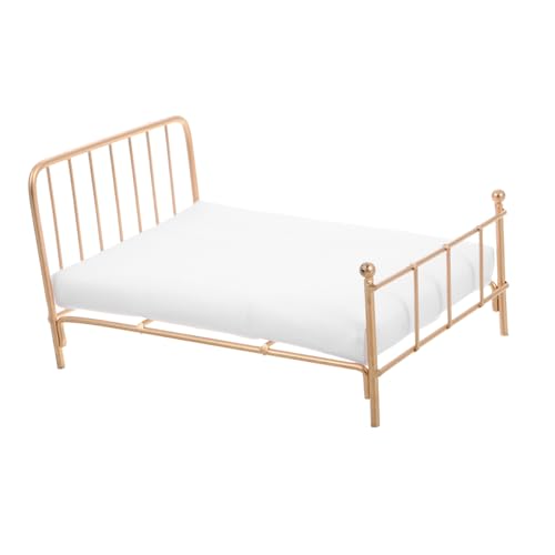 MILISTEN Minibettmodell klein realistisch Puppenhausbett Krippe Puppenhausmöbel Schlafzimmer etagenbetten für puppenhäuser Mini Möbel Babybett für Puppen Mini -Bett Metall MILISTEN Minibettmodell klein realistisch Puppenhausbett Krippe Puppenhausmöbel Schlafzimmer etagenbetten für puppenhäuser Mini Möbel Babybett für Puppen Mini -Bett Metall von Milisten