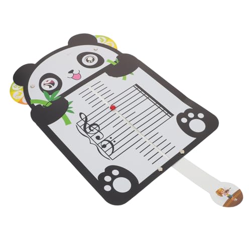 MILISTEN Musikalische Notentafel für Anfänger mit Panda-Design Tragbare Fünfzeilige Rhythmuskarten für Musiktheorie Lernen Klavier Übung und Notenlesen Musikpädagogik Lernkarten von Milisten