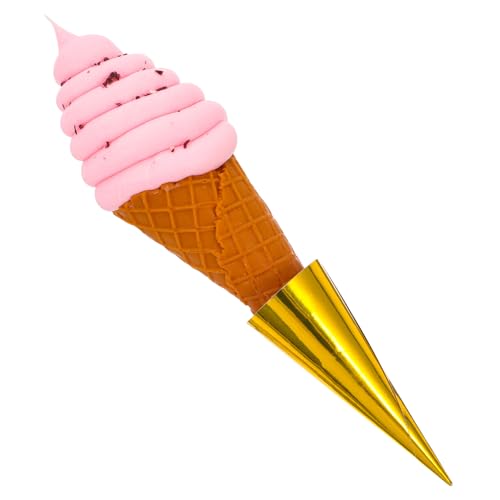 MILISTEN PVC Künstliche Eistüte Modell Eiscreme Requisite Deko Realistisches Fake Ice Cone Fotografie Prop für Schaufenster und Partydekoration von Milisten