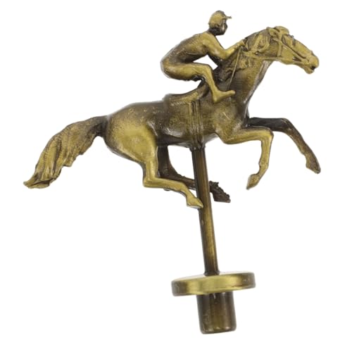 MILISTEN Pferderennen-Schachfigur Metallpferd für Brettspiel Pferderennbrett, Brettstütze Metallpferd für Rennbrettspiel Pferderennbrett-Metallstützen Brettspiel-Rennfigur Legierung Golden von Milisten