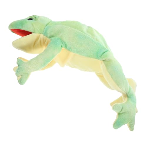 Milisten Plüsch Tier Handpuppe Frosch Interaktive Eltern Junge Mädchen Puppen für Geschichtenerzählen Lernspielzeug für Motorischen Fähigkeiten und Selbstvertrauen von Milisten
