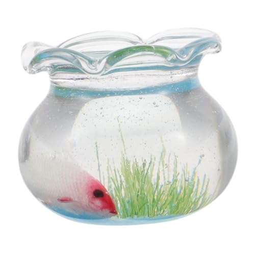 MILISTEN Puppenhaus Aquarium Koifisch Koi-Fisch-Figur Mini-Koi-Fische Koi-Statue Fischskulpturen im Garten Mini-Fischschalen Tierfiguren aus Glas Fischdekor aus Glas Bonsai-Figuren Plastik von Milisten