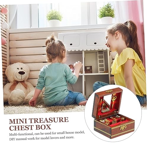 MILISTEN Puppenhaus Deko Vintage Stil Kleine Aufbewahrungsbox für Miniatur Szenen und Tischdekoration Braun MILISTEN Puppenhaus Deko Vintage Stil Kleine Aufbewahrungsbox für Miniatur Szenen und Tischdekoration Braun von Milisten