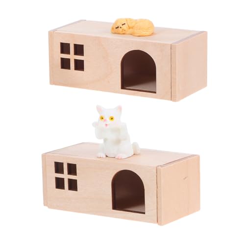 MILISTEN Puppenhaus Zubehör aus Holz und Resin Realistische Kleine Hunde Katzenfiguren für DIY Garten Schreibtisch Kuchendekoration MILISTEN Puppenhaus Zubehör aus Holz und Resin Realistische Kleine Hunde Katzenfiguren für DIY Garten Schreibtisch Kuchendekoration von Milisten