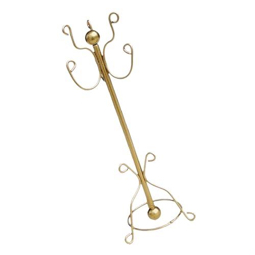 MILISTEN Puppenhauskleidung Rack Miniatur-Puppenzubehör Realistische Puppenhausmöbel Puppenhausspielzubehör Puppenhausmantelstand Puppenbekleidungsregal Mini-Garderobe Golden MILISTEN Puppenhauskleidung Rack Miniatur-Puppenzubehör Realistische Puppenhausmöbel Puppenhausspielzubehör Puppenhausmantelstand Puppenbekleidungsregal Mini-Garderobe Golden von Milisten