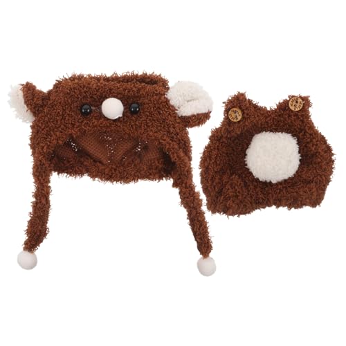 MILISTEN Puppenkleidung Set mit Braunem Bärenmotiv Süßes Overall Outfit für Puppen Passend für Puppen Robustes Material Vielseitige Accessoires für Puppenhaus und Verkleidung von Milisten