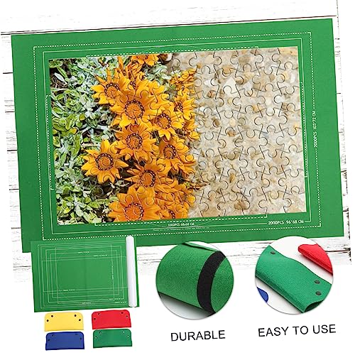MILISTEN Puzzlematte Filz mit Aufblasbarem Luftschlauch Teile Fixierbänder Große Grüne Puzzleunterlage Aufbewahren Praktische Puzzle Rollmatte für Einfaches Sortieren MILISTEN Puzzlematte Filz mit Aufblasbarem Luftschlauch Teile Fixierbänder Große Grüne Puzzleunterlage Aufbewahren Praktische Puzzle Rollmatte für Einfaches Sortieren von Milisten