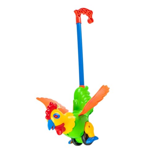 Milisten Lauflernwagen Spielzeug Mit Abnehmbarem Huhn Push and Pull Walker Für Kleinkinder Koordination Und Balance Interaktives Lernspielzeug Zufälliger Farbe von Milisten