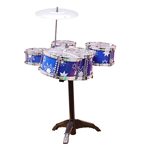 MILISTEN Schlagzeug Set Simulation Jazz Trommel für Kleinkinder Musikinstrument für Frühe Bildung für Vorschulkinder Leicht und Robust Blau ohne Hocker MILISTEN Schlagzeug Set Simulation Jazz Trommel für Kleinkinder Musikinstrument für Frühe Bildung für Vorschulkinder Leicht und Robust Blau ohne Hocker von Milisten