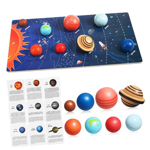 MILISTEN Sonnensystem Puzzle Für Planeten Lernspielzeug Pädagogisches Raumspielzeug Für Vorschulkinder Puzzletafel Sicheres Und Platzsparendes Jahren von Milisten