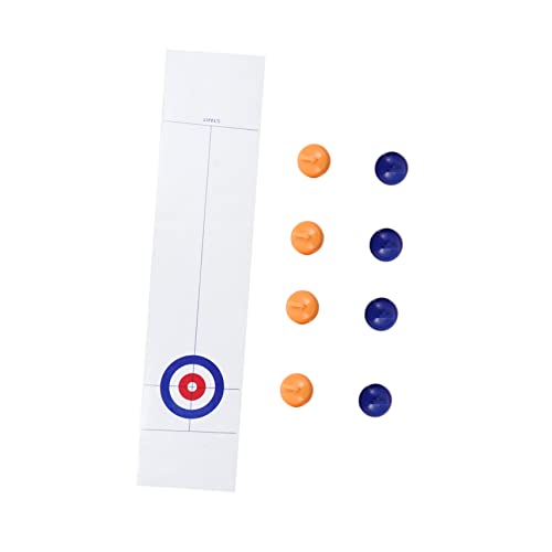 MILISTEN Tabletop Curling Spielset Tragbares Curling Brettspiel für Erwachsene Indoor Spaß für Spieler Hochwertiges Design Koordination von Milisten