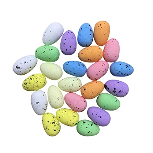 MILISTEN Teiliges Bunte Realistische Wachteleier Deko Langlebige Bruchsichere Ostereier für Osterparty Kleine Künstliche Eier Osterfest Zubehör Zufällige Farbe von Milisten