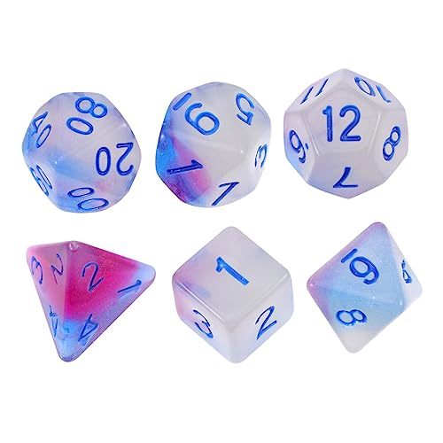 MILISTEN Teiliges Polyedrisches Würfelset Nachtleuchtend Zahlenwürfel Luminous Dice Für Brettspiele Familienparty Zubehör Leicht Tragbar MILISTEN Teiliges Polyedrisches Würfelset Nachtleuchtend Zahlenwürfel Luminous Dice Für Brettspiele Familienparty Zubehör Leicht Tragbar von Milisten