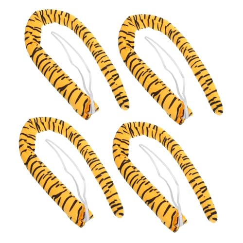 MILISTEN Tiger Tail Kostüm Accessoire Plüsch Realistisch Gestalteter Tierkostüm Schweif für Wiederverwendbar für Halloween Cosplay Bühnenauftritte und Mottopartys von Milisten