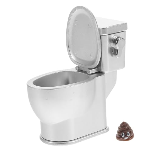 MILISTEN Toilettenmodell mit Sound Puppenhaus Zubehör aus Langlebigem für Fotodekoration und DIY Projekte Silberfarben MILISTEN Toilettenmodell mit Sound Puppenhaus Zubehör aus Langlebigem für Fotodekoration und DIY Projekte Silberfarben von Milisten