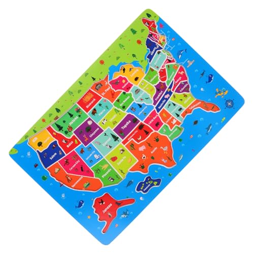 MILISTEN Usa Karten Puzzle für Interaktives Geographie Lernspielzeug Fördert Sprachentwicklung und Kognitive Fähigkeiten für Jungen und Ab Jahren MILISTEN Usa Karten Puzzle für Interaktives Geographie Lernspielzeug Fördert Sprachentwicklung und Kognitive Fähigkeiten für Jungen und Ab Jahren von Milisten
