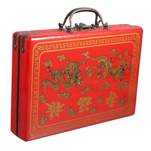 MILISTEN Vintage Mahjong Box Aus Holz Mehrzweck Speicherbox Für Mahjong Steine Dekorative Aufbewahrungslösung Mit Zufälligen Innenschriften Für Familie MILISTEN Vintage Mahjong Box Aus Holz Mehrzweck Speicherbox Für Mahjong Steine Dekorative Aufbewahrungslösung Mit Zufälligen Innenschriften Für Familie von Milisten