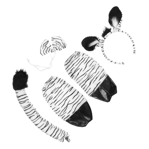 MILISTEN Zebrakostüm Set für Erwachsene Teiliges Tierkostüm Zubehör mit Haarreifen Handschuhen und Schleife für Halloween Karneval und Mottopartys Cosplay Zebra Accessoires MILISTEN Zebrakostüm Set für Erwachsene Teiliges Tierkostüm Zubehör mit Haarreifen Handschuhen und Schleife für Halloween Karneval und Mottopartys Cosplay Zebra Accessoires von Milisten