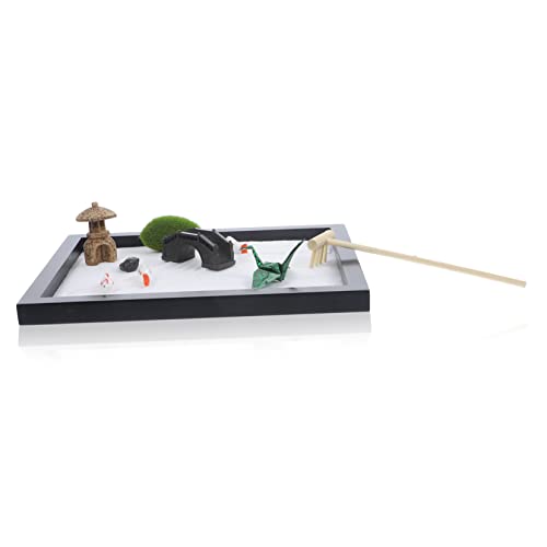 MILISTEN Zen Garten Miniatur Sandkasten Dekoration für Büro und Zuhause Meditation Accessoire für Schreibtisch mit Handgefertigten Figuren und Zufälligen Farben Zufällige MILISTEN Zen Garten Miniatur Sandkasten Dekoration für Büro und Zuhause Meditation Accessoire für Schreibtisch mit Handgefertigten Figuren und Zufälligen Farben Zufällige von Milisten