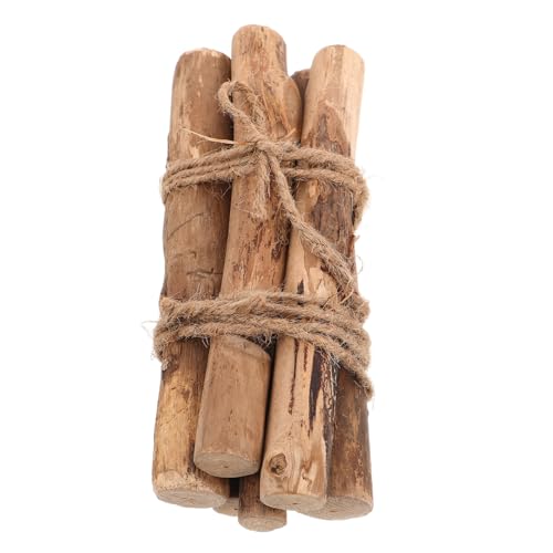 Milisten 1 Holzzweig Ornament Mini Zweige Zum Basteln Bauernhaus Mini Zweig Stäbe Zum Basteln Dekorative Zweige Bastelbedarf Holzstäbchen Stämme Zur Dekoration Hellbraun von Milisten