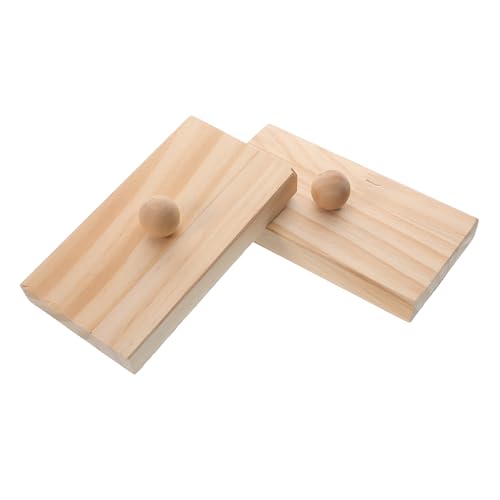Milisten 1 Paar Früherziehung Schlaginstrumente Musikalisches Schlaginstrument Sand Musikinstrumente Kleinkinder Musikinstrumente Schlagblock Sandspielzeug Beige Holz von Milisten