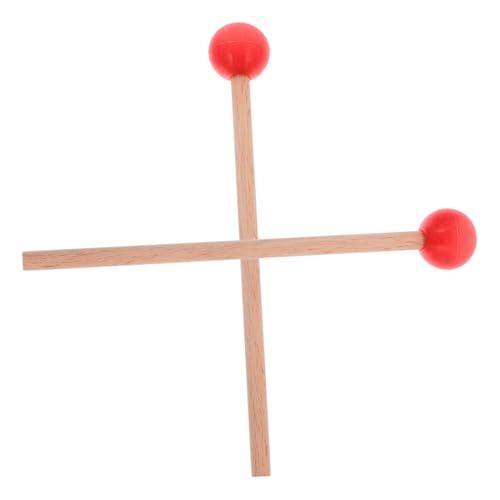 Milisten 1 Paar Marimba-schlägel, Holz-Percussion-schlägel, Trommelstöcke Mit Gummiköpfen Für Zungentrommel, Xylophon, Schlaginstrument, 21 cm von Milisten