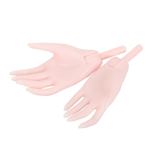 Milisten 1 Paar Puppenpalme Handpuppe falsche Hände Schaufensterpuppe Hand Ausstellungsständer für Handmodelle Puppe DIY zubehör winzige Puppenhände kleine Hände für Puppe Plastik Beige von Milisten