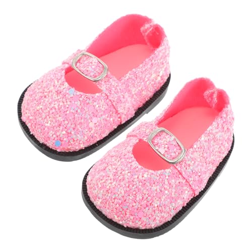 Milisten 1paar Glitzer-puppenschuhe Puppen Accessoires Für Puppenoutfits Dekorative Schuhe Für Spiel Und Kostüme Funktionsschuhe Mit Stylischem Design von Milisten