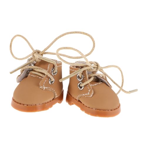 Milisten 1 Paar Schuhe Mini winzig Puppenhaus Figur Puppen verkleiden Sich als Requisiten Schuh für Puppen Dollhouse -Schuhe Puppenzubehör Schuhe für Puppen Stoff Hellbraun Milisten 1 Paar Schuhe Mini winzig Puppenhaus Figur Puppen verkleiden Sich als Requisiten Schuh für Puppen Dollhouse -Schuhe Puppenzubehör Schuhe für Puppen Stoff Hellbraun von Milisten