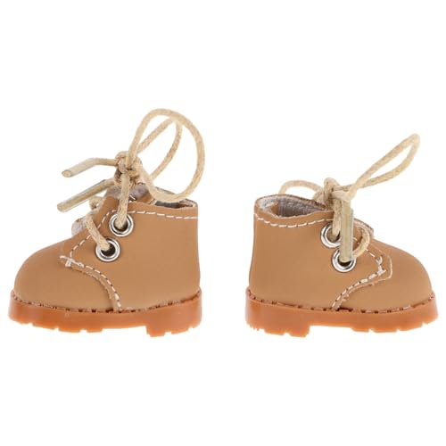 Milisten 1 Paar Schuhe Winzig Figur Puppe Mini Stoff Light Brown Milisten 1 Paar Schuhe Winzig Figur Puppe Mini Stoff Light Brown von Milisten